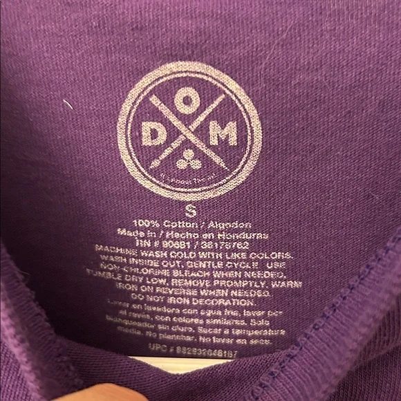 DOM mushroom T-shirt small purple - Picture 2 of 3